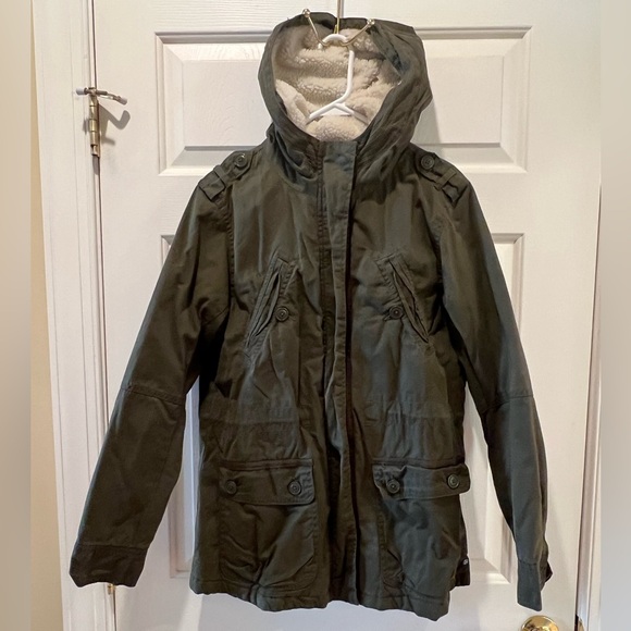 American Eagle Outfitters Other - American Eagle Outfitters Olive/Army Green Jacket w/Fleece Hood Size M NWT